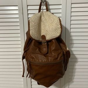 leather backpack